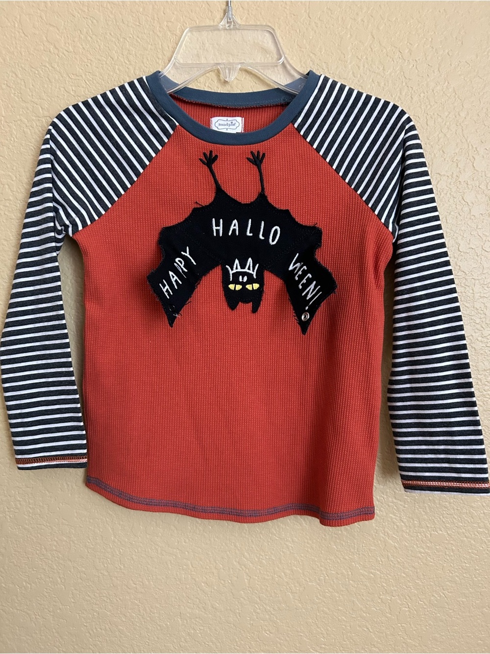 Mud Pie Halloween Bat Long Sleeve Top